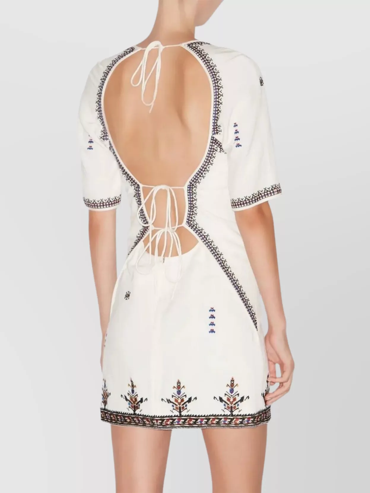 Isabel Marant Etoile Zatini Embroidered Button Detail Dress