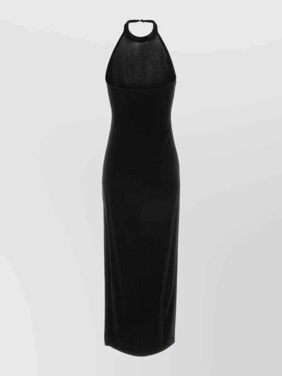 Norma Kamali halterneck sleeveless maxi dress