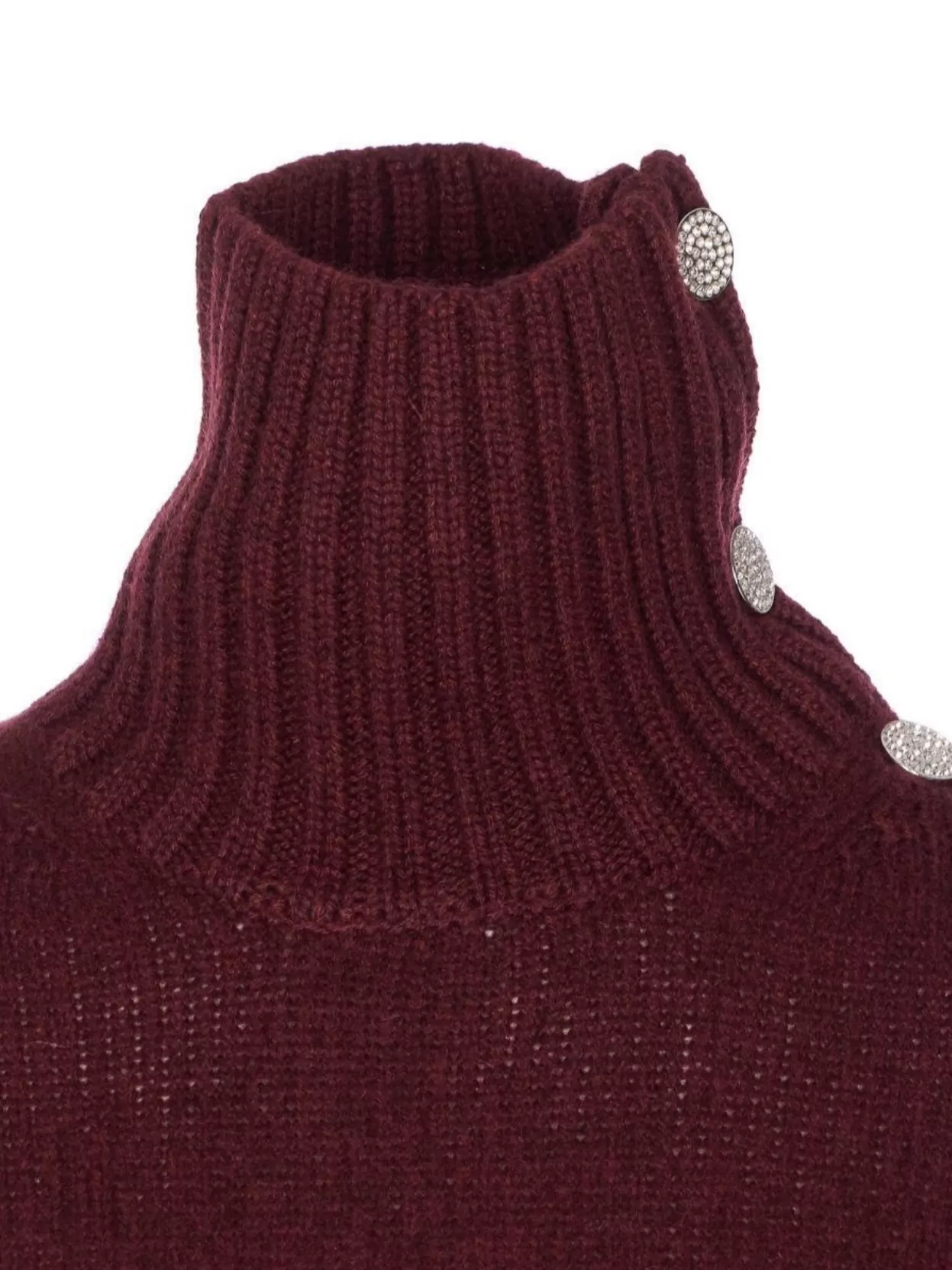 Zadig & Voltaire High Neck Knitwear Button Shoulder Design