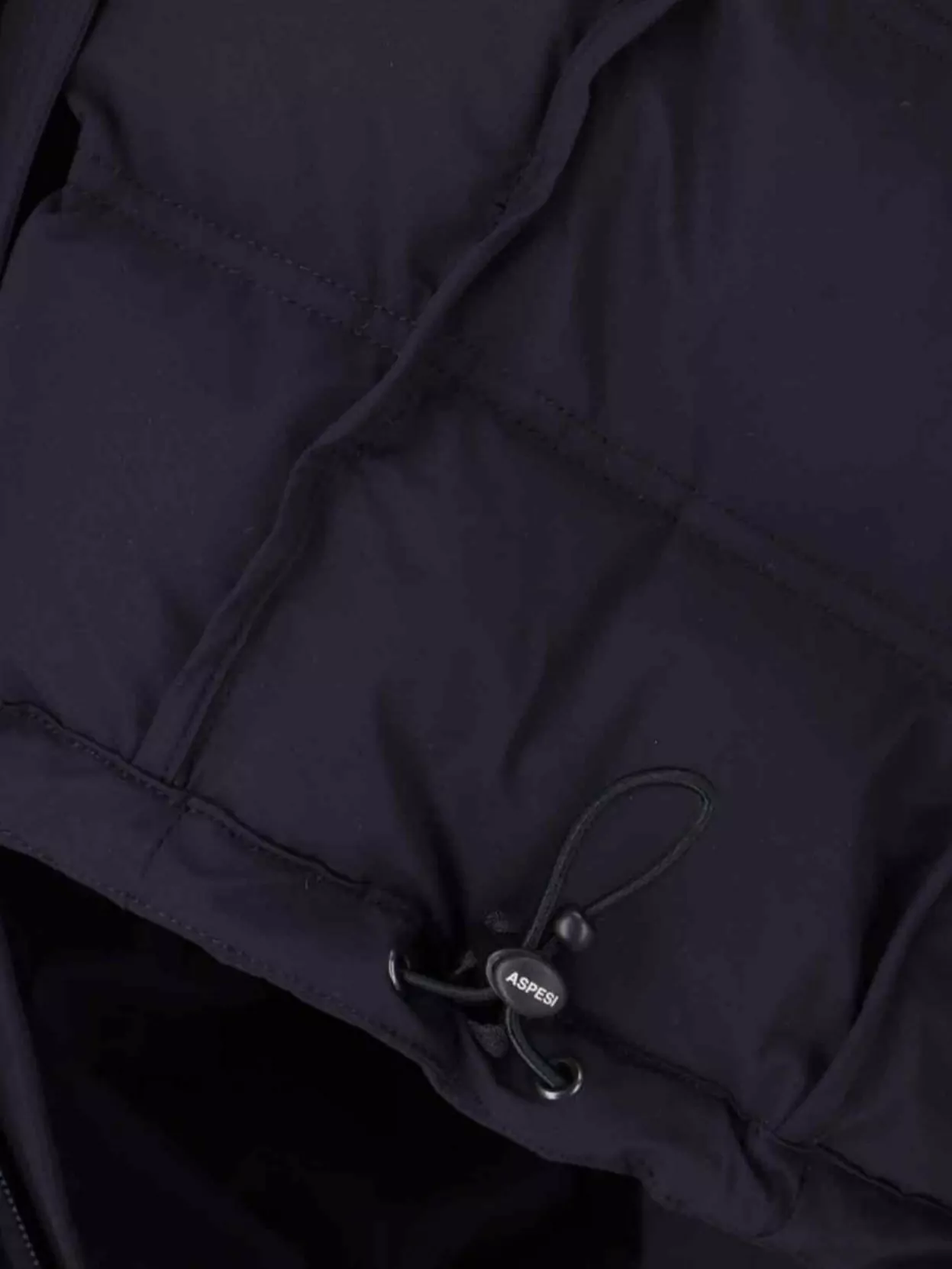 Aspesi Hooded Quilted Jacket Adjustable Hem