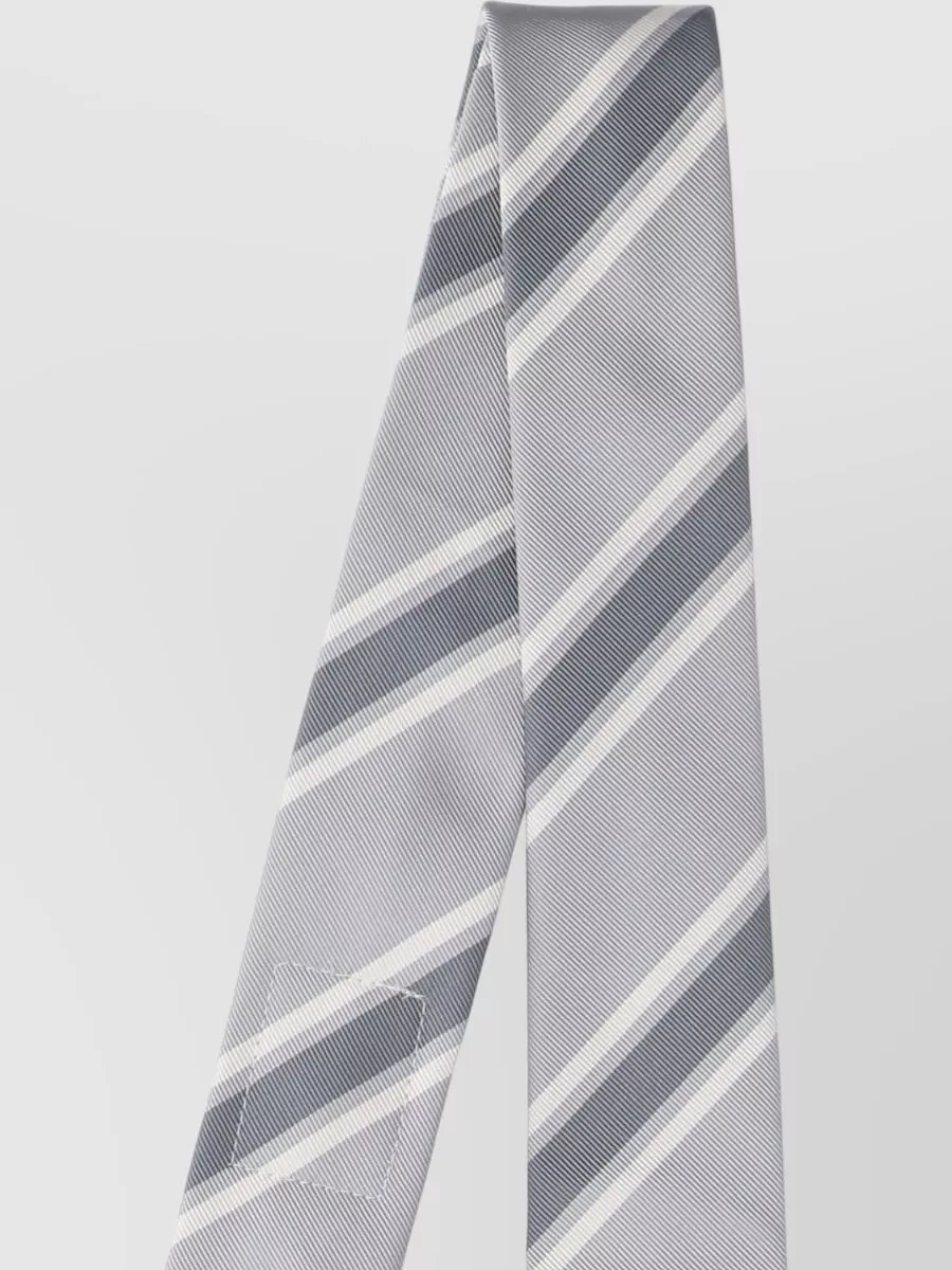 Thom Browne Slim Striped Tie Narrow Blade Design