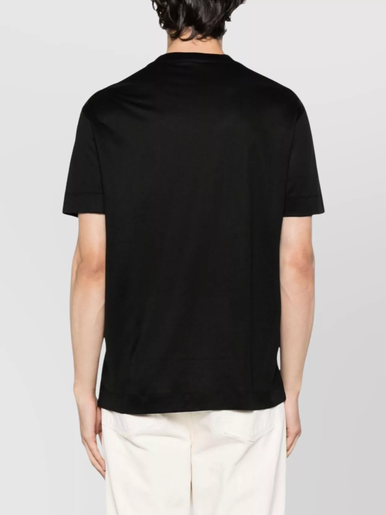 Emporio Armani Cotton Blend Logo Crew Neck T-Shirt