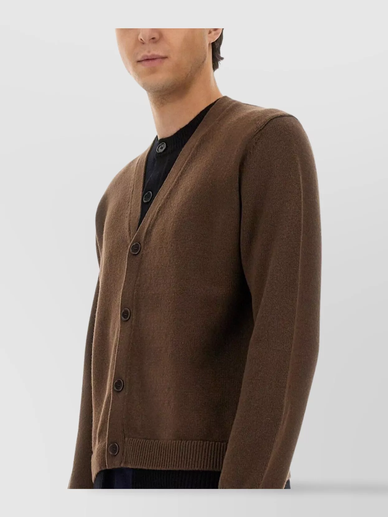 Jw Anderson Cashmere Blend Layered V-Neck Cardigan