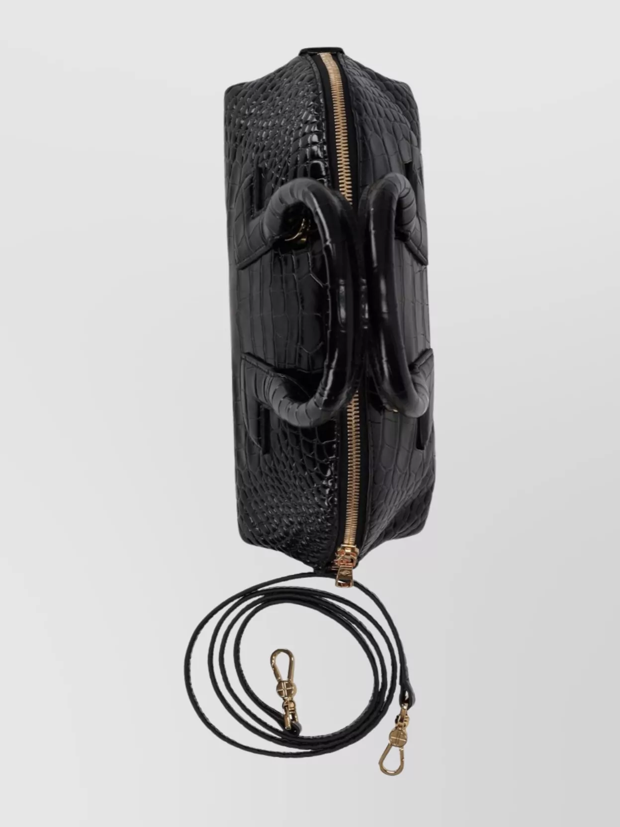 Patou Structured Bowling Tote Bag With Top Handles