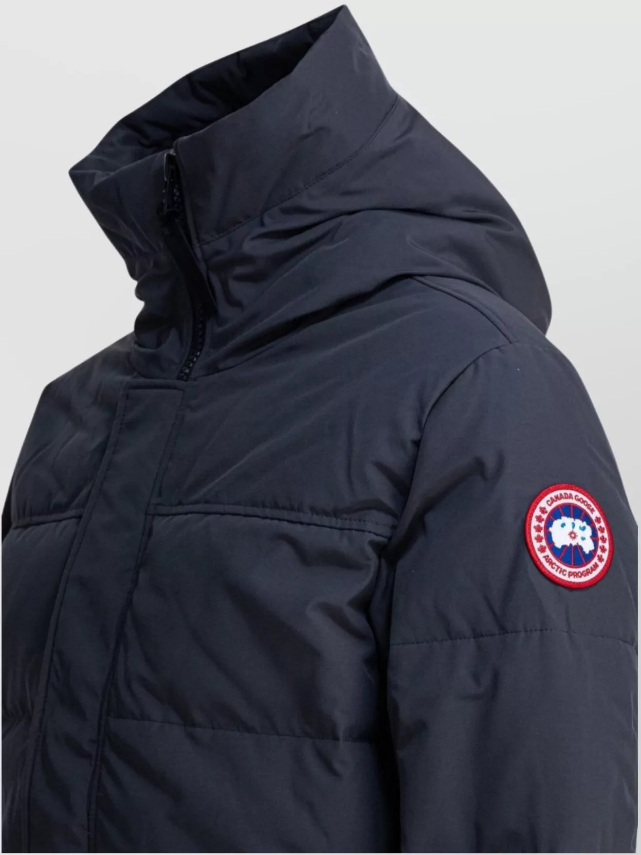 Canada Goose High Collar Hooded Long Sleeve Down Jacket