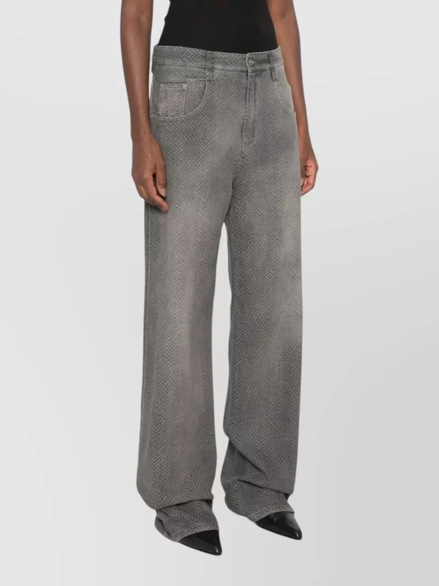 Ermanno Scervino herringbone baggy jeans