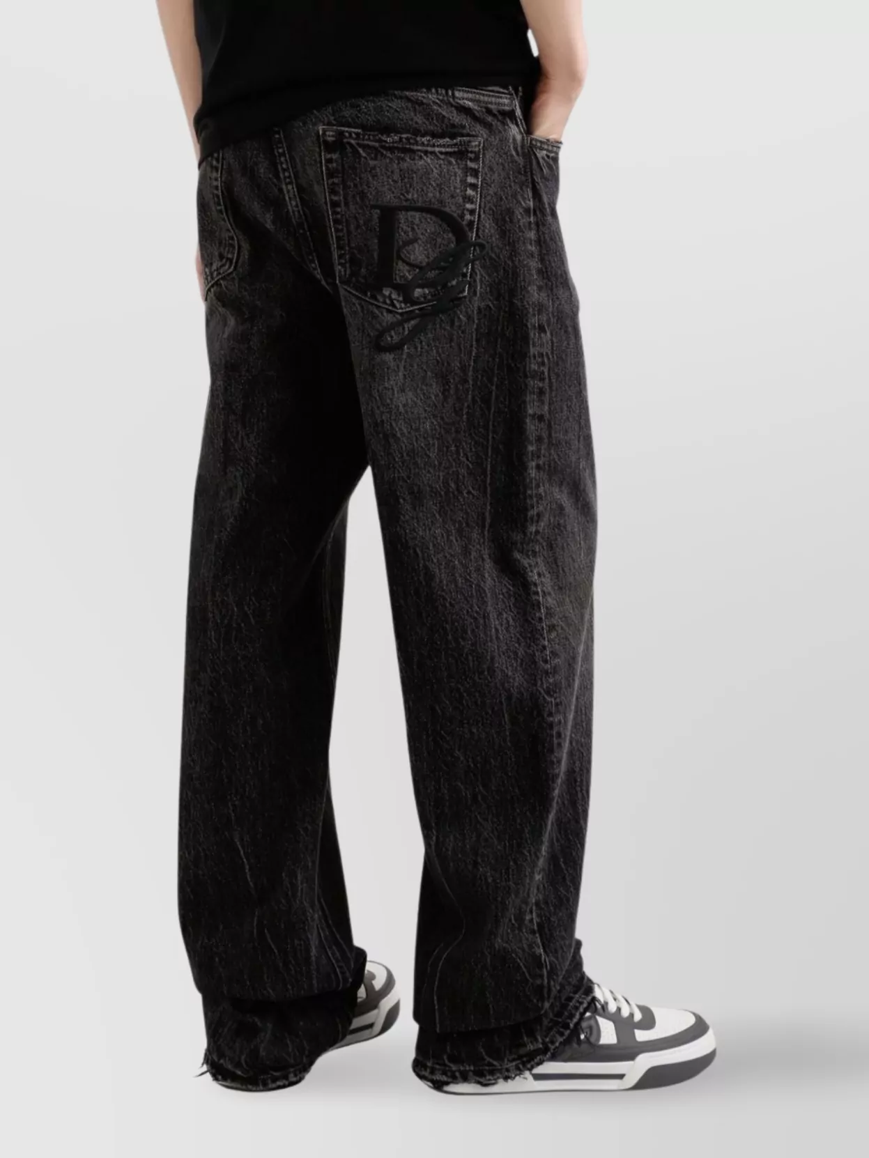 Dolce&Gabbana Relaxed Fit Trousers Faded Effect
