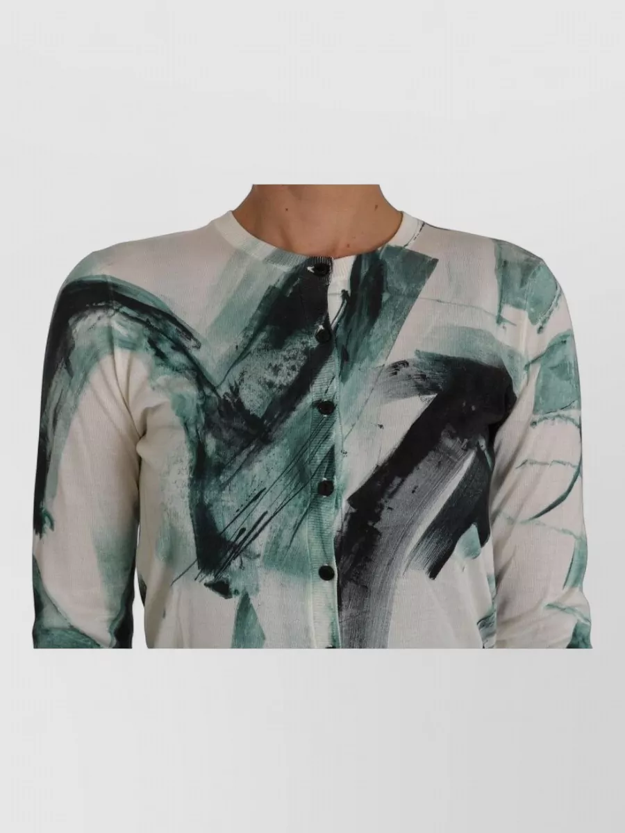 Dolce&Gabbana Silk Lightweight Printed Cardigan