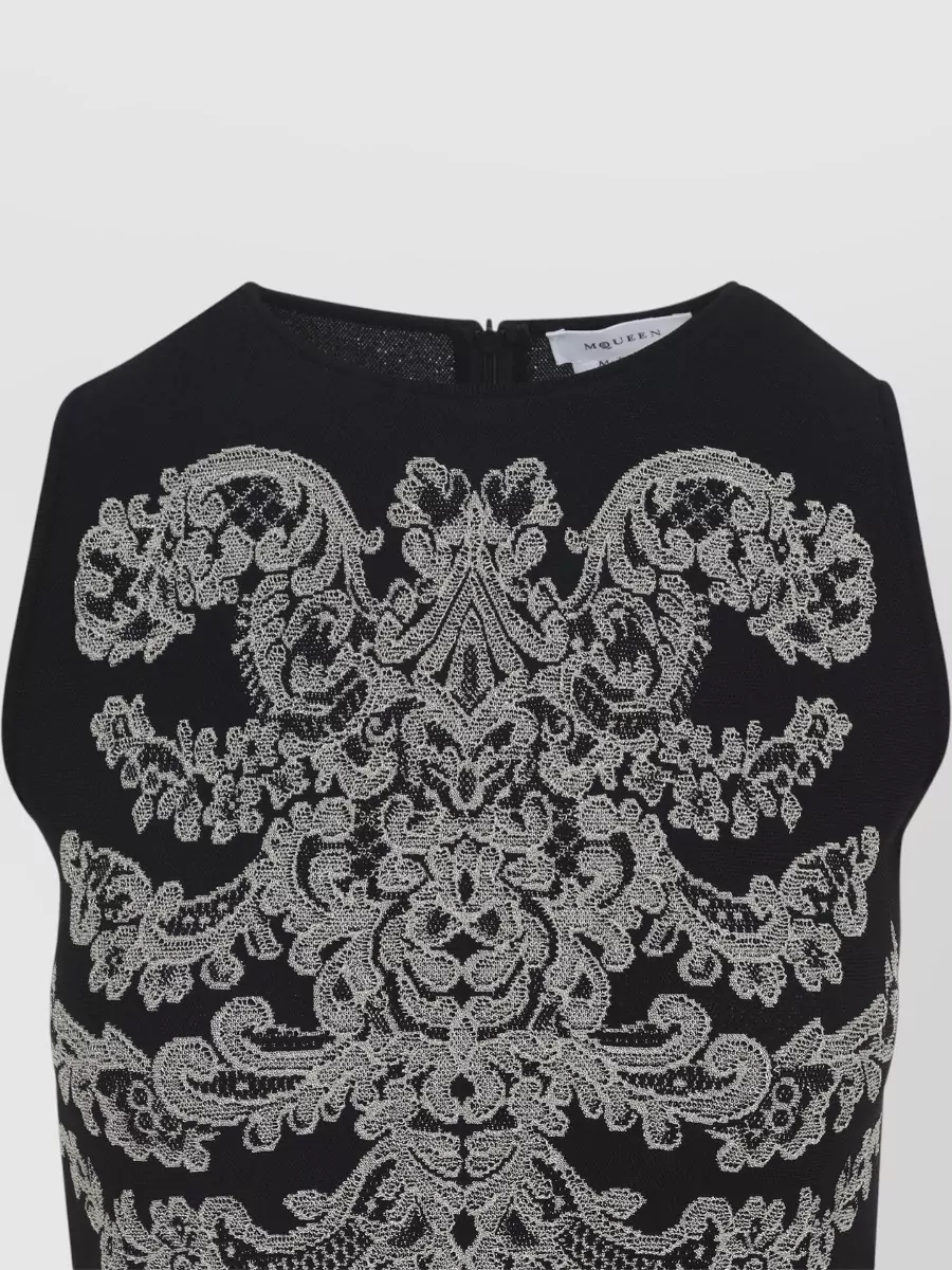 Alexander Mcqueen Jacquard Sleeveless Mini Dress
