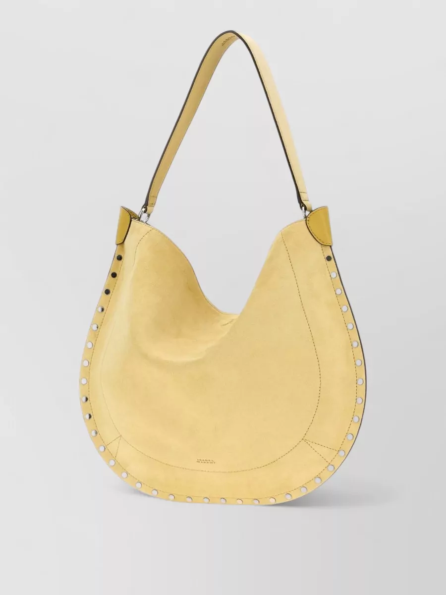 Isabel Marant Oskan moon suede leather shoulder bag