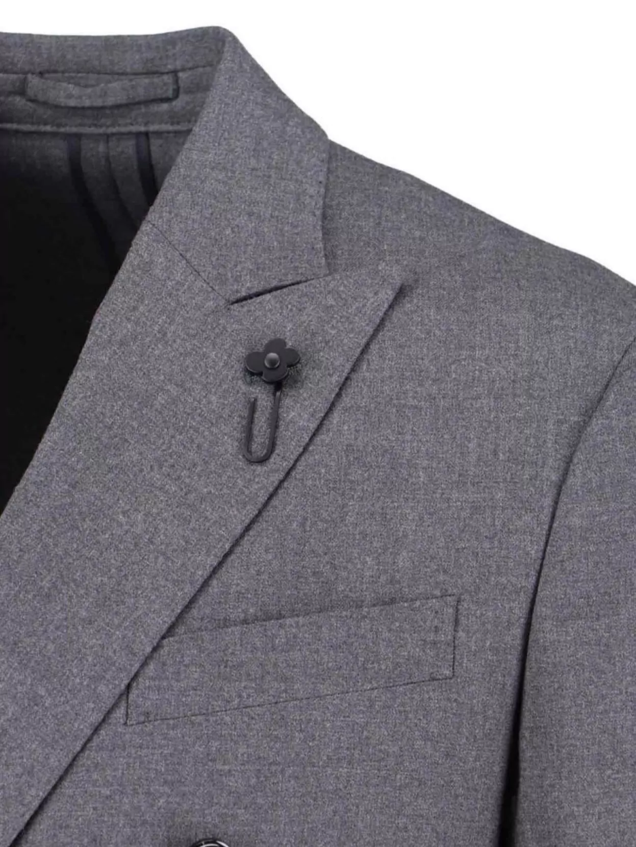 Lardini Tailored Suit Featuring Double-Breasted Design