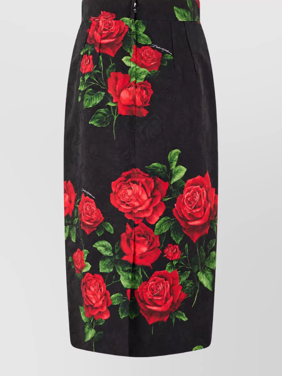 Dolce&Gabbana floral brocade knee-length pencil skirt