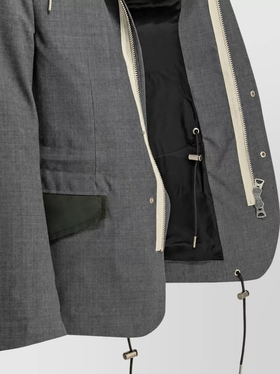 Sacai Single Breasted Coat