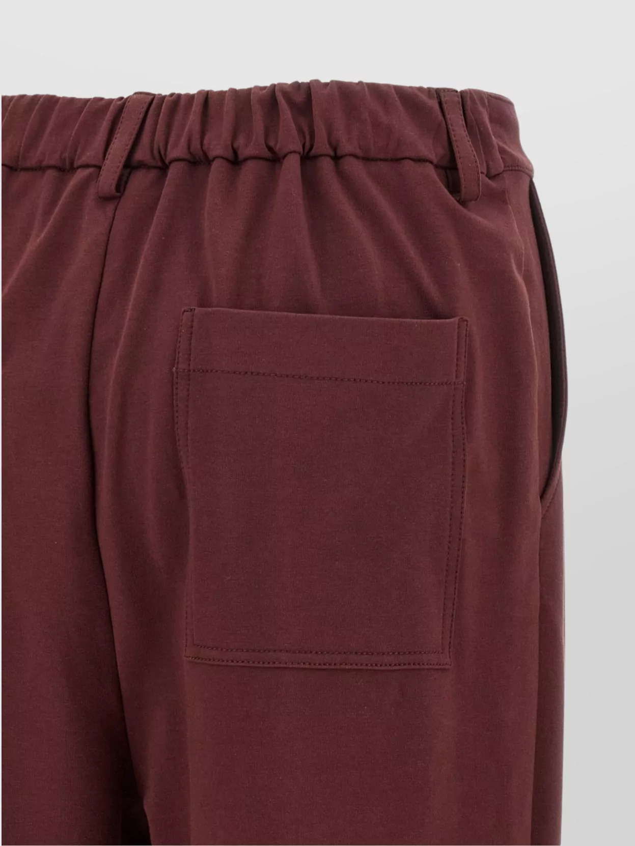 Brunello Cucinelli Cropped Trousers With Elastic Waistband And Pockets