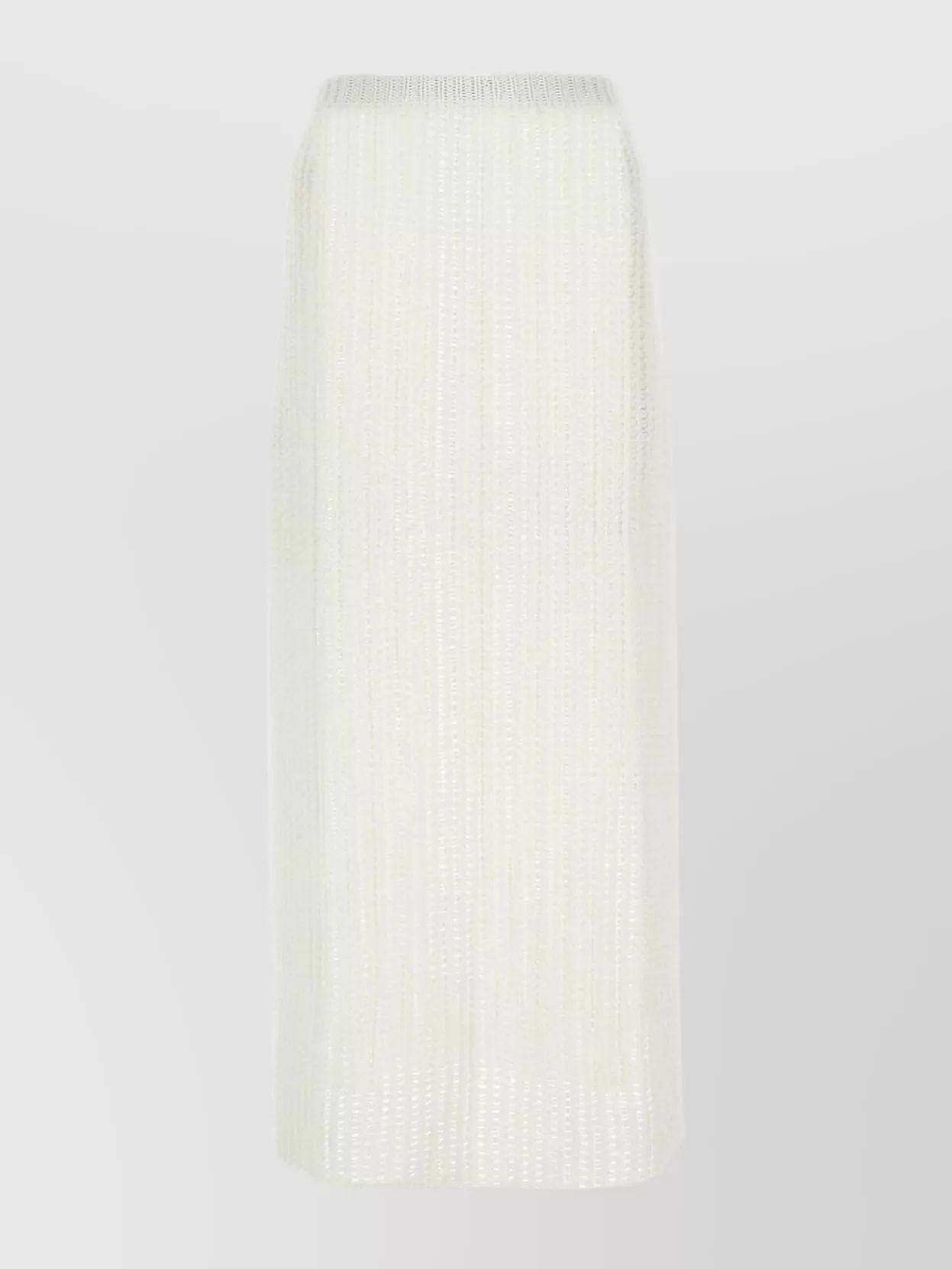 Ferragamo Cotton Knit Skirt Elastic Waist