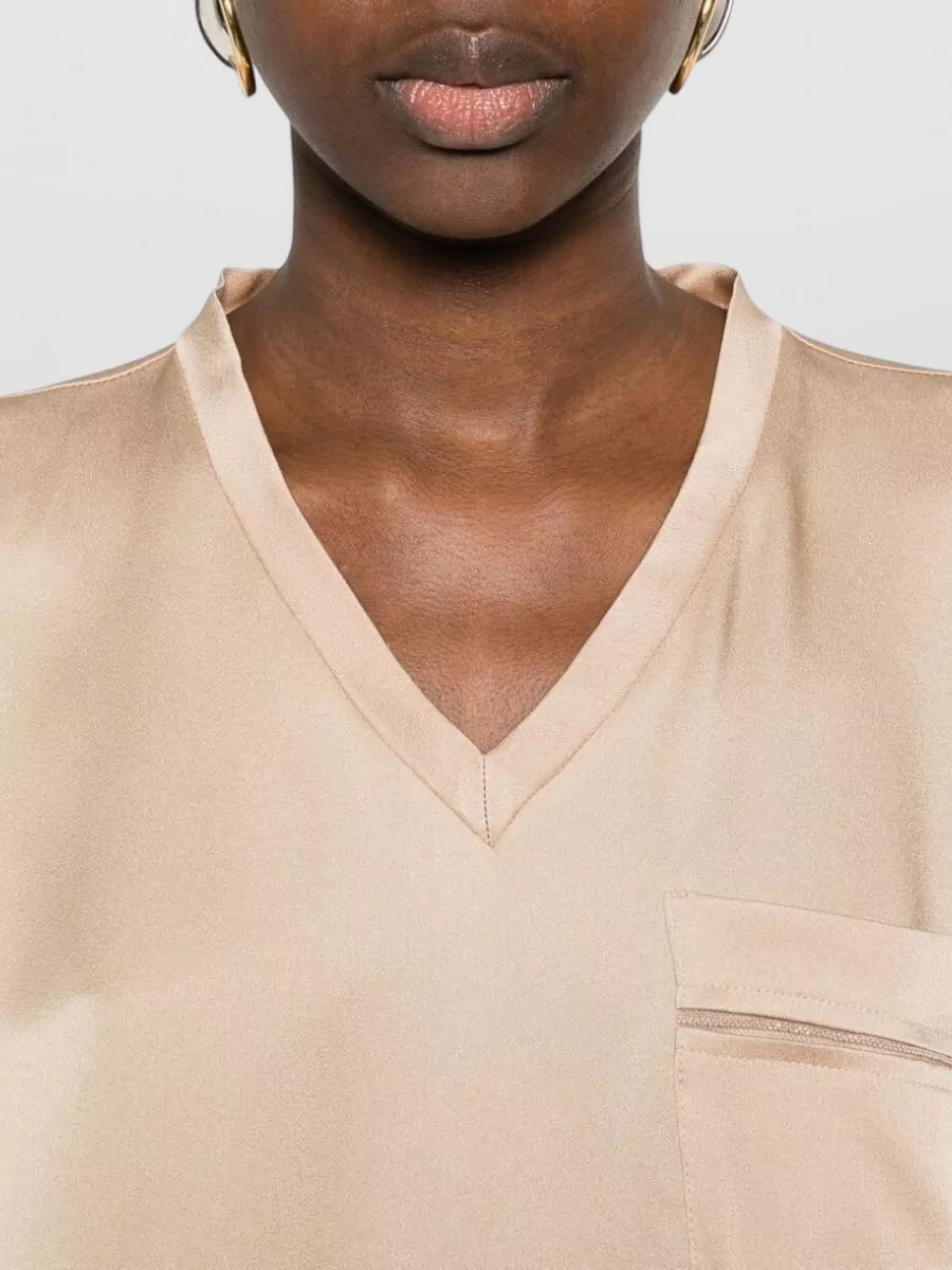 Fabiana Filippi Sleeveless V Neck Top Relaxed Fit