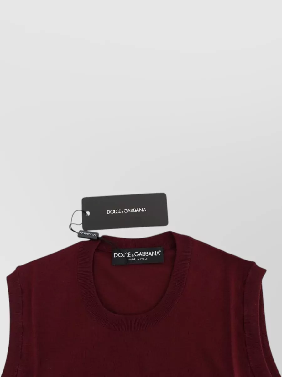 Dolce&Gabbana Wool Slim-Fit Sleeveless Top