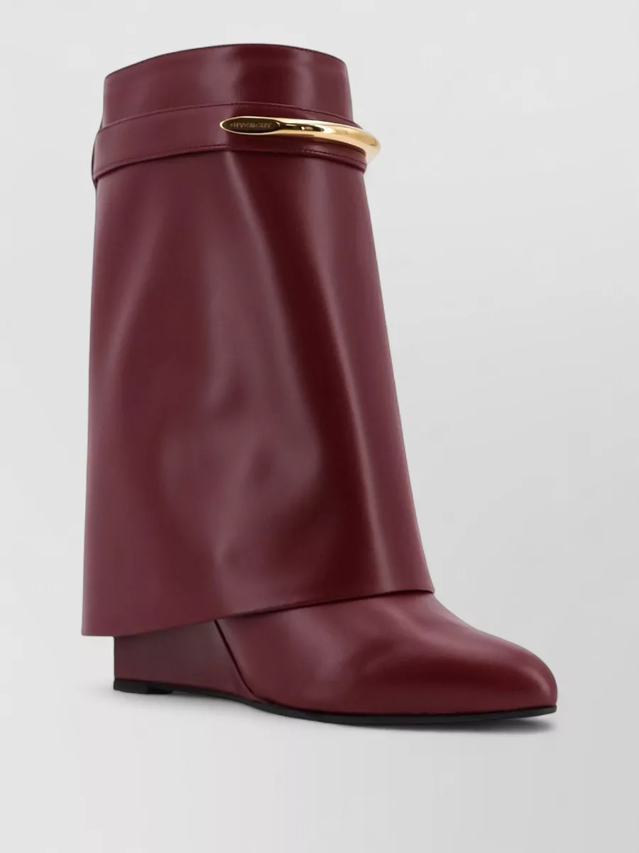 Givenchy Leather Wedge Knee-High Boots