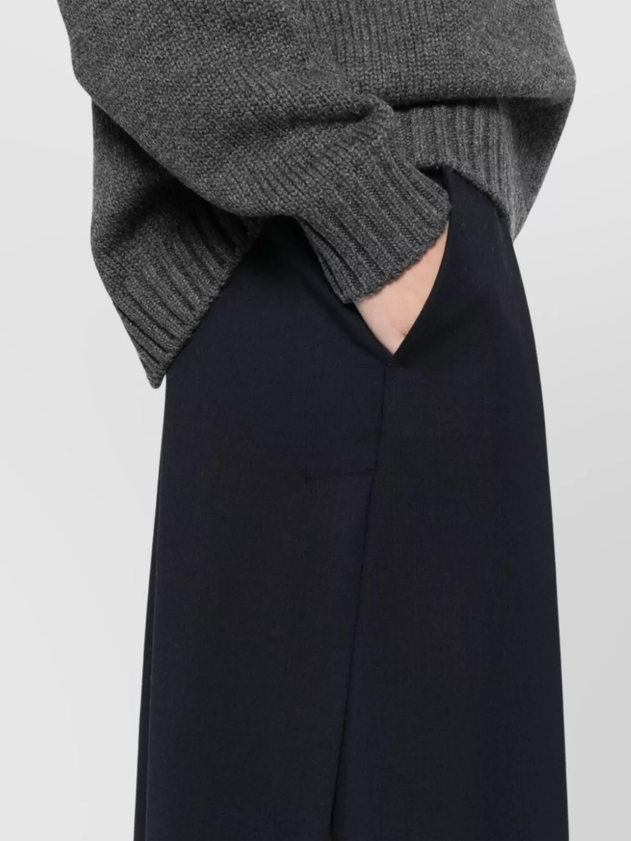 Parosh High Waist Midi Skirt Pockets