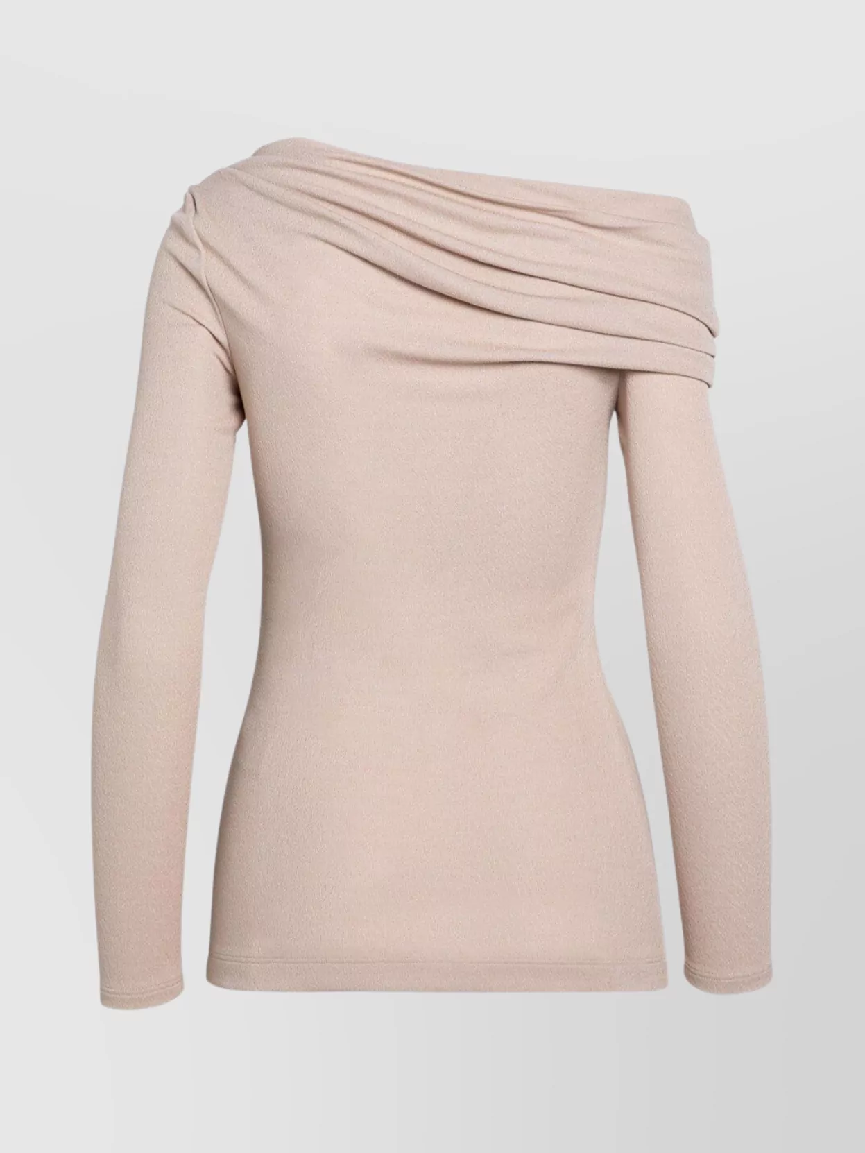 Givenchy Shoulder-baring Sweater With Draped Asymmetric Detail In Pink
