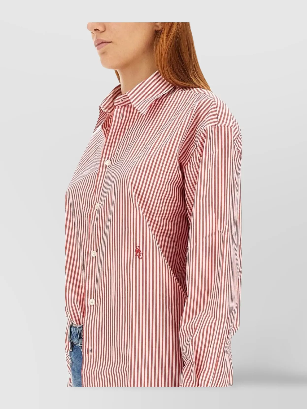 Sporty & Rich Striped Long Sleeve Regular Fit Shirt