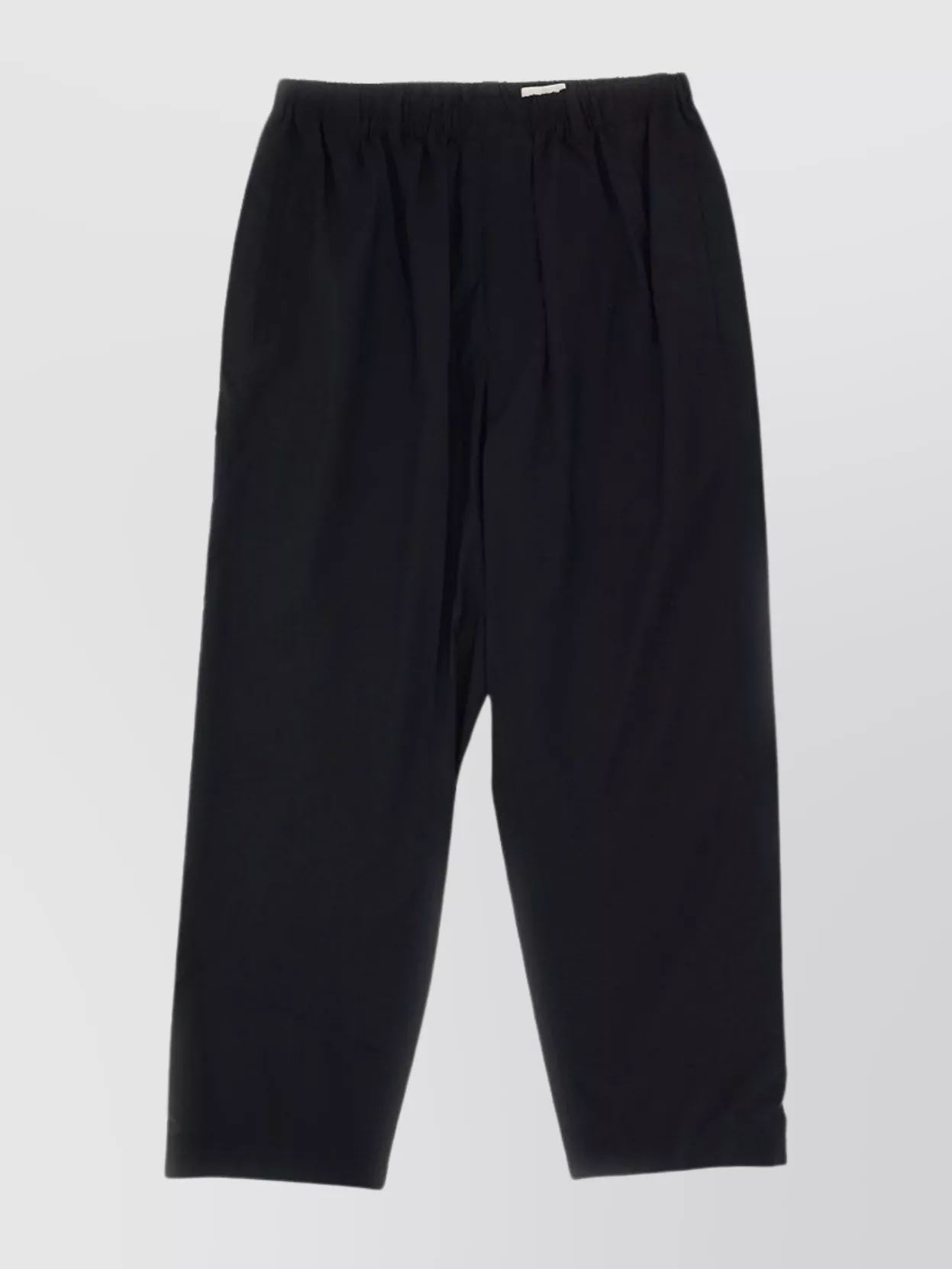 Lemaire Elastic Waistband Pleated Trousers In Black