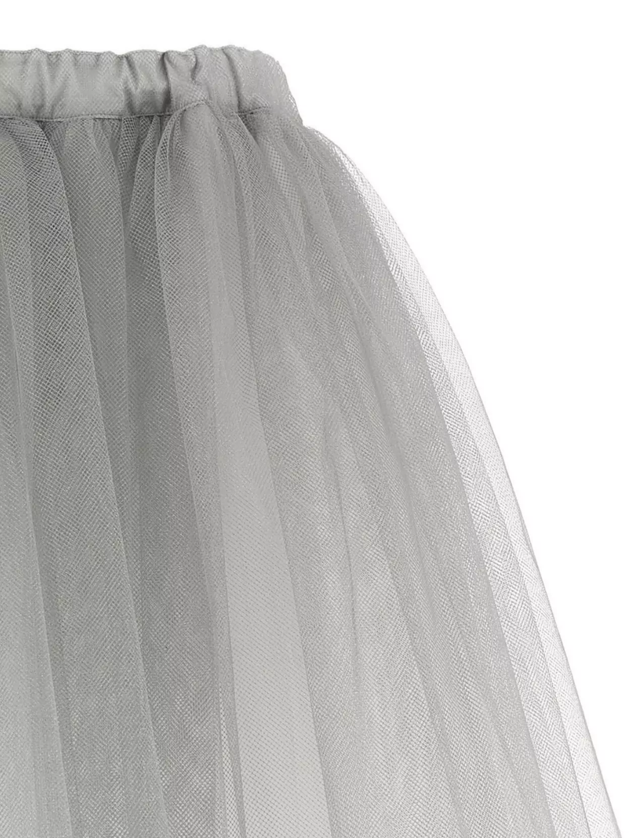 Shop Comme Des Garçons Layered Tulle Skirt Elastic Waistband