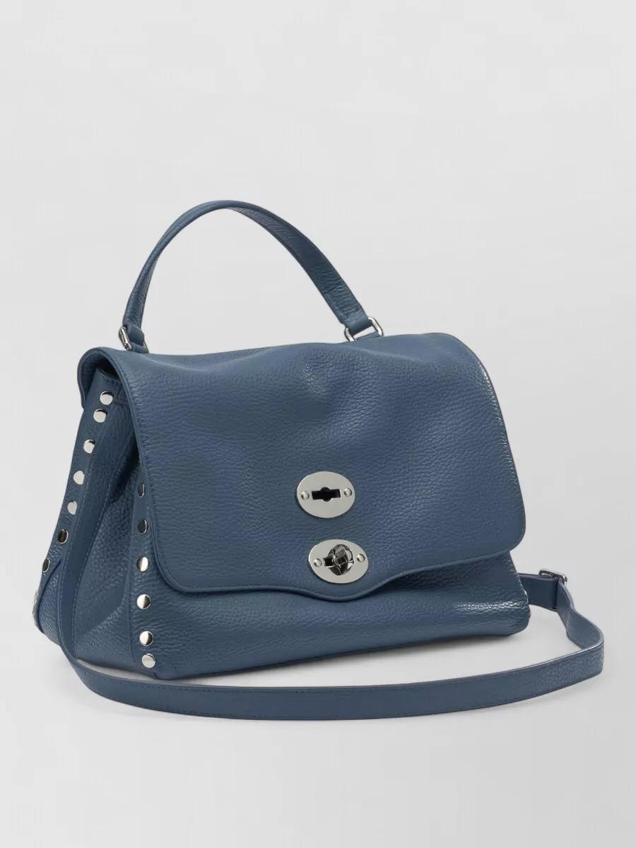 Zanellato Shoulder Bag Adjustable Strap Studded Top Handle
