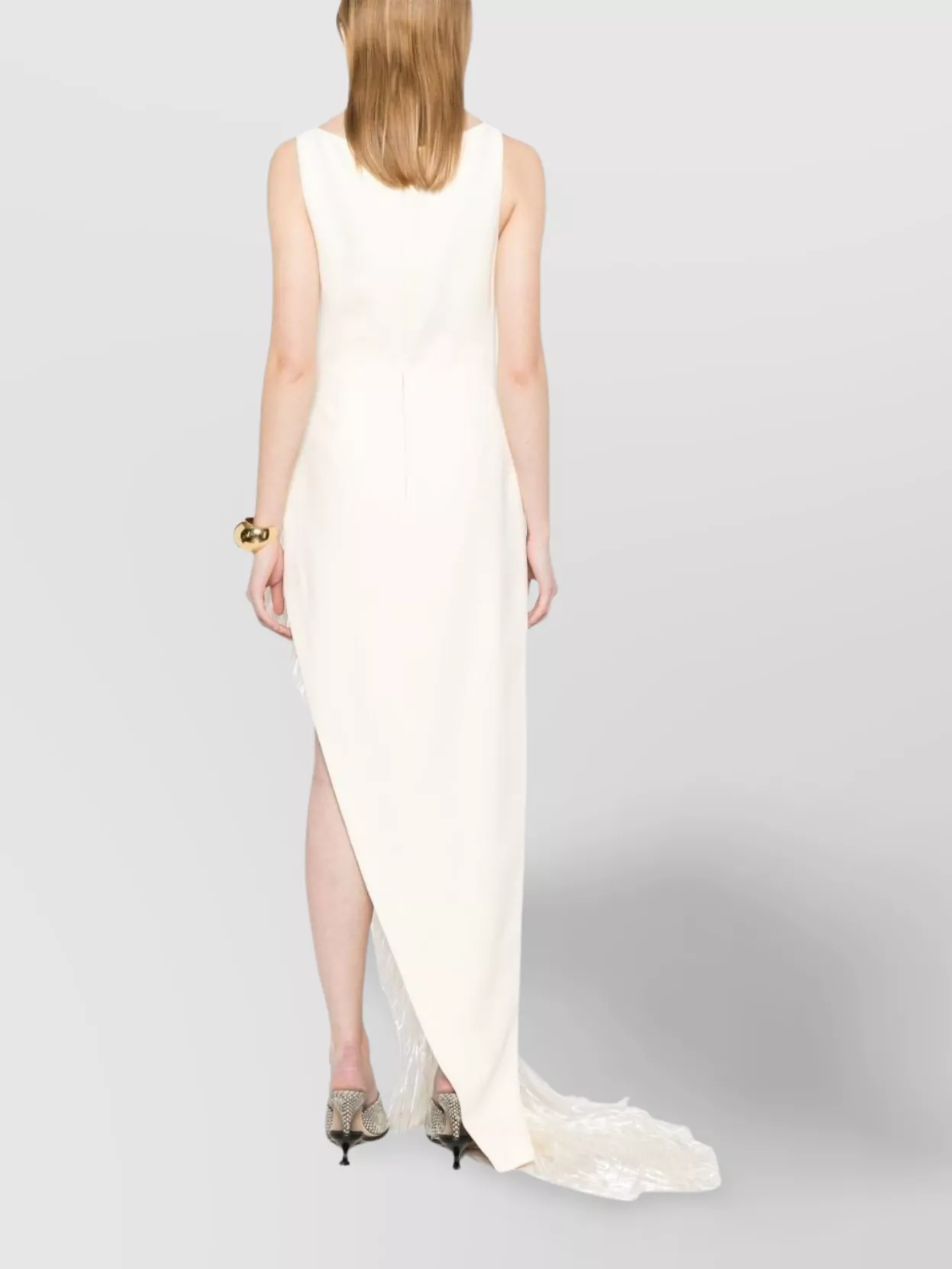 David Koma Asymmetric Evening Dress V-Neckline
