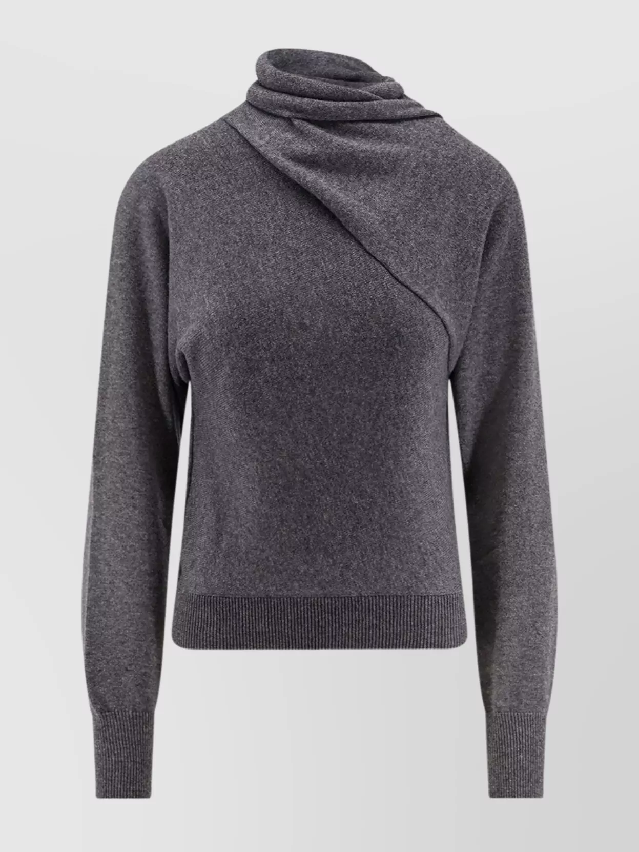 Tom Ford Cashmere And Cotton Turtleneck Sweater In Gray