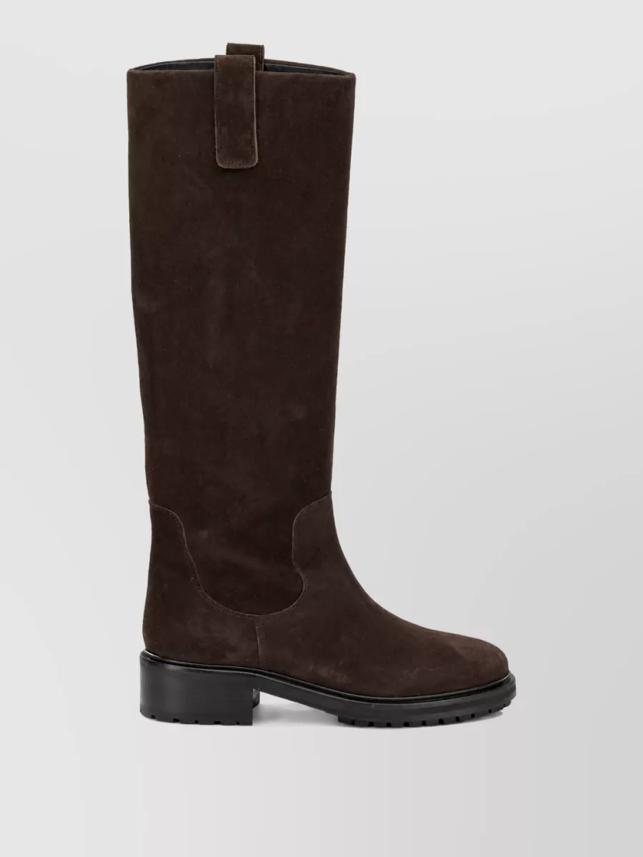 Aeyde Suede Leather Knee-High Boots