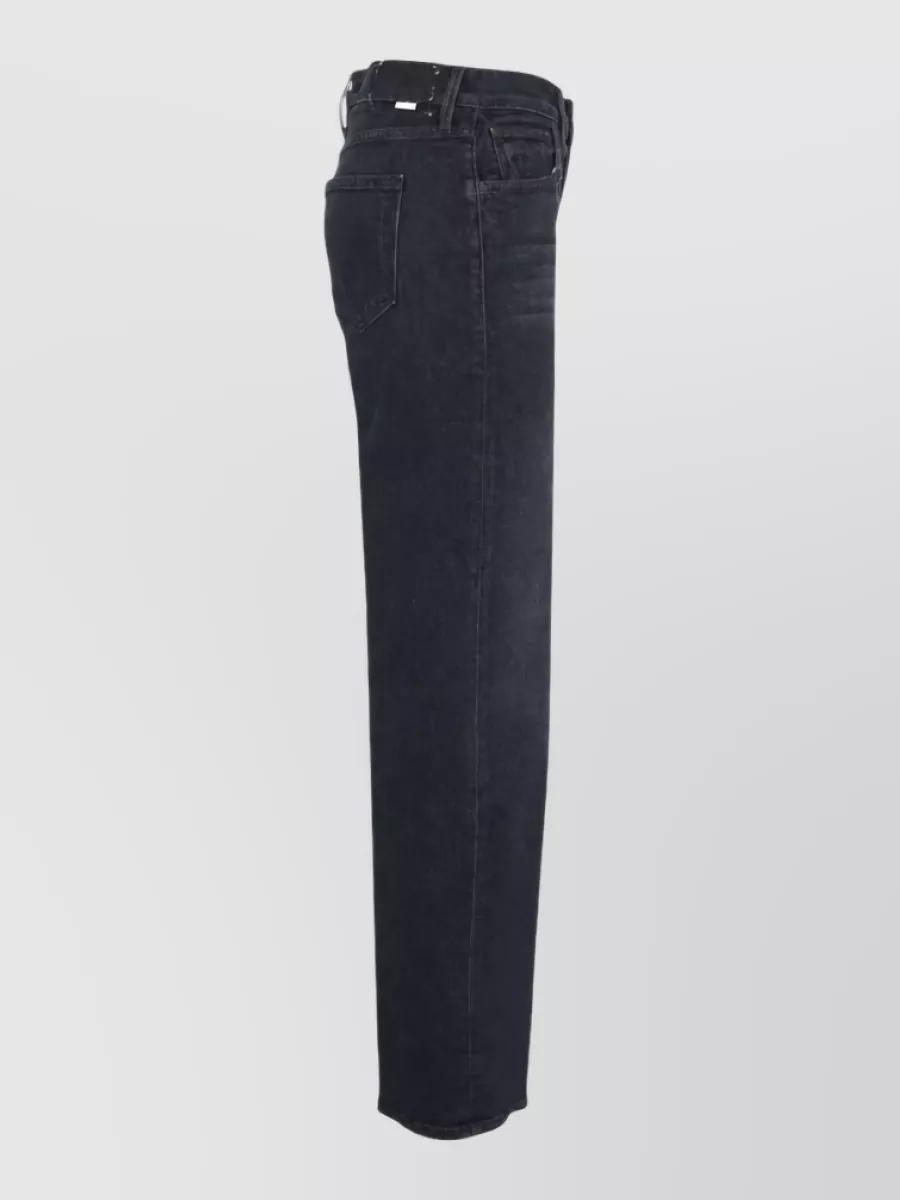 Mother Denim Mid-Rise Straight-Leg Jeans