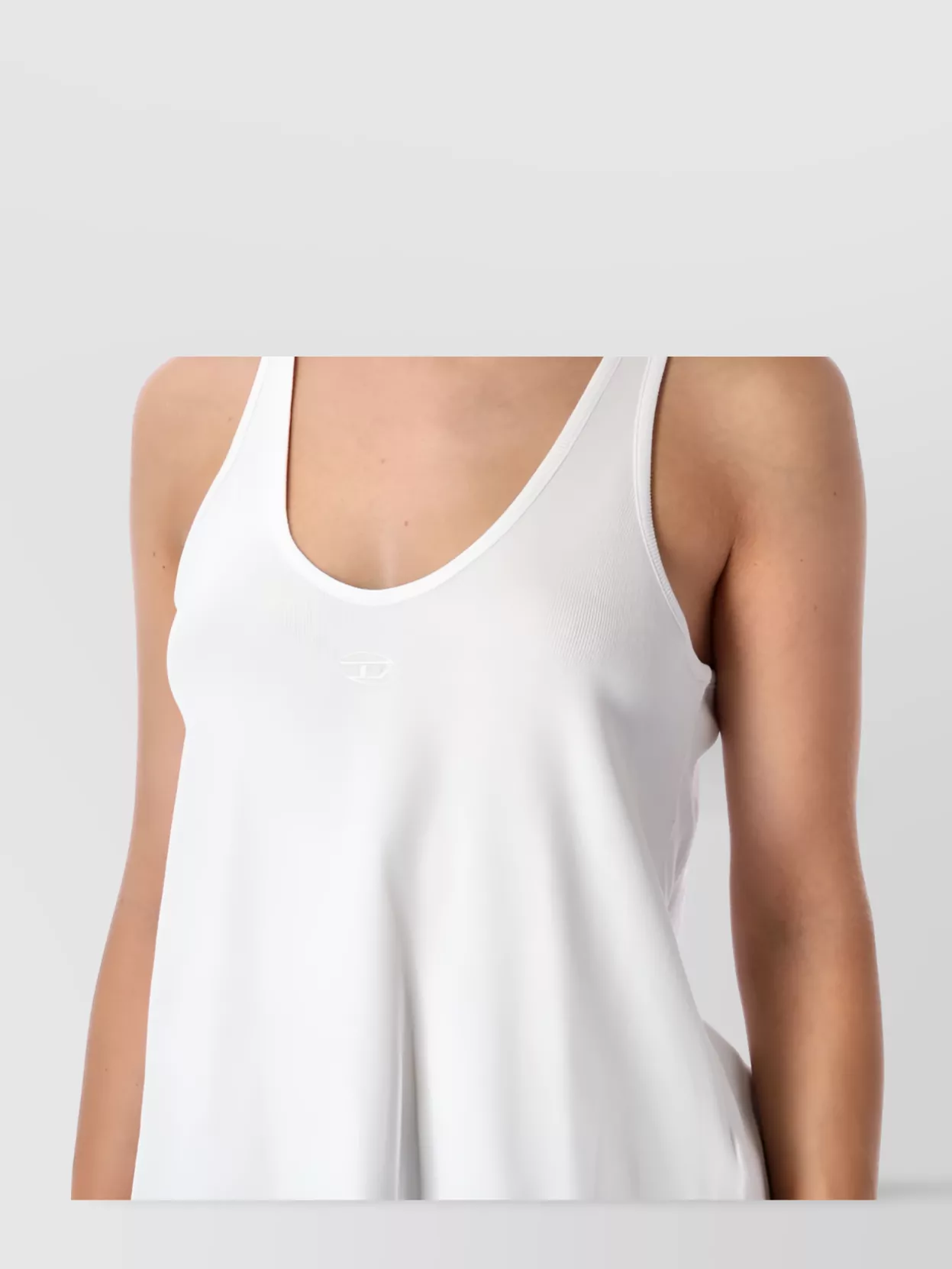 Diesel Organic Cotton Scoop Neck Tank Top
