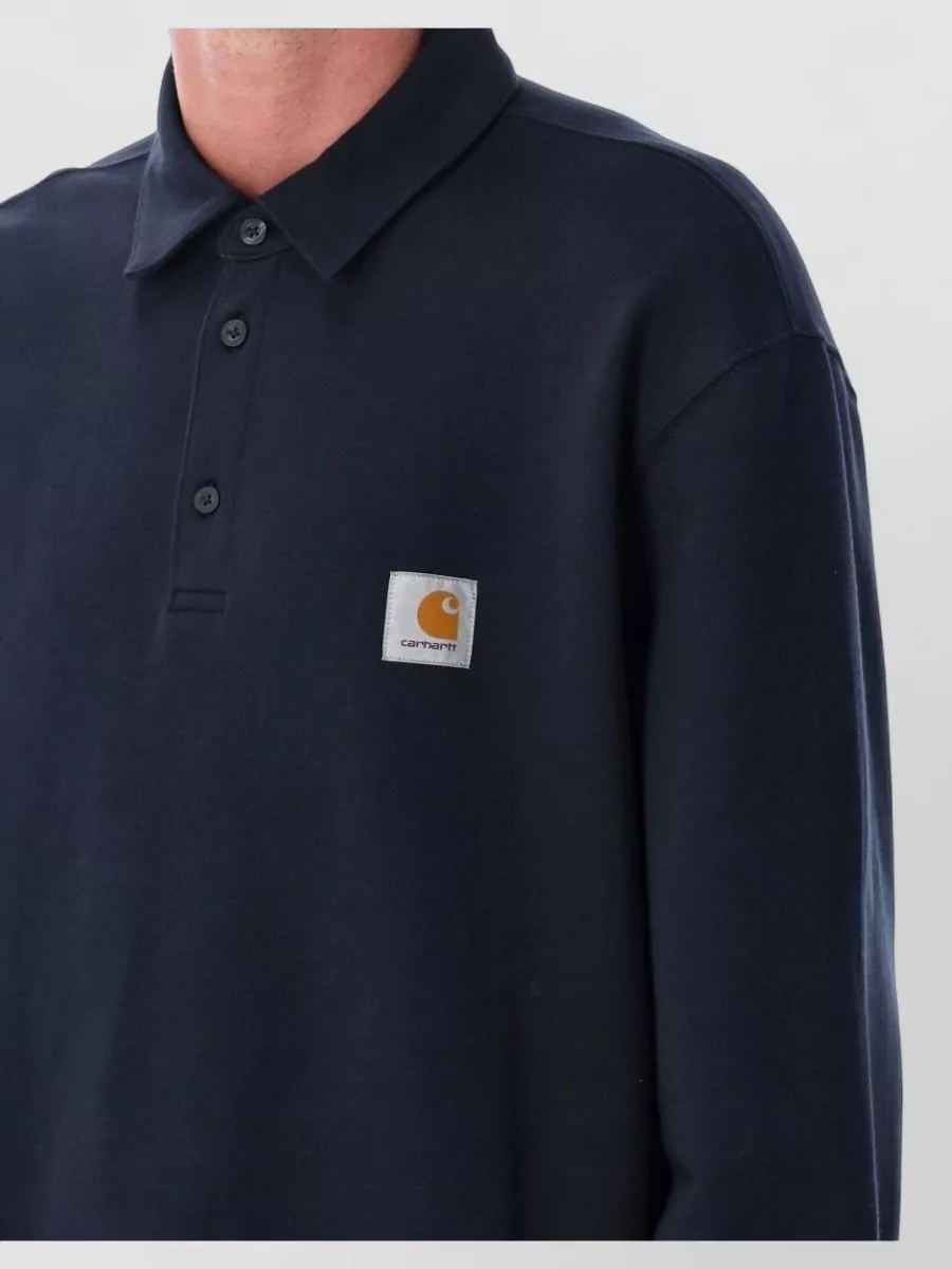 Carhartt Wip Cotton Loose Fit Polo Sweatshirt