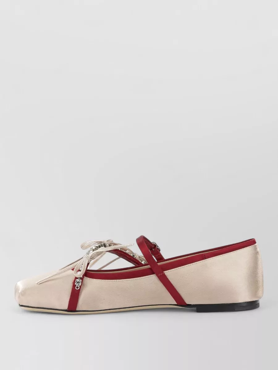 Jimmy Choo Textile Mary Jane Ballerina Flats