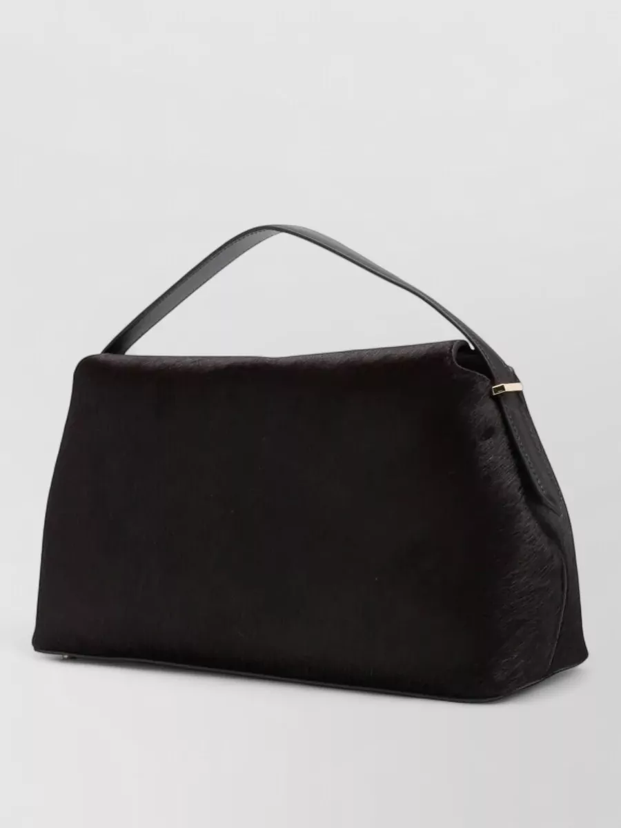 Totême Pony Leather Top Handle Shoulder Bag