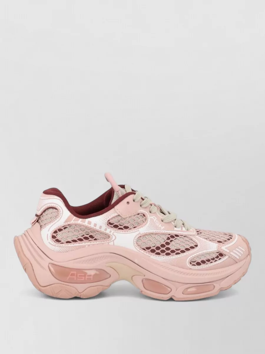 Ash Calf Leather Low-Top Sneakers