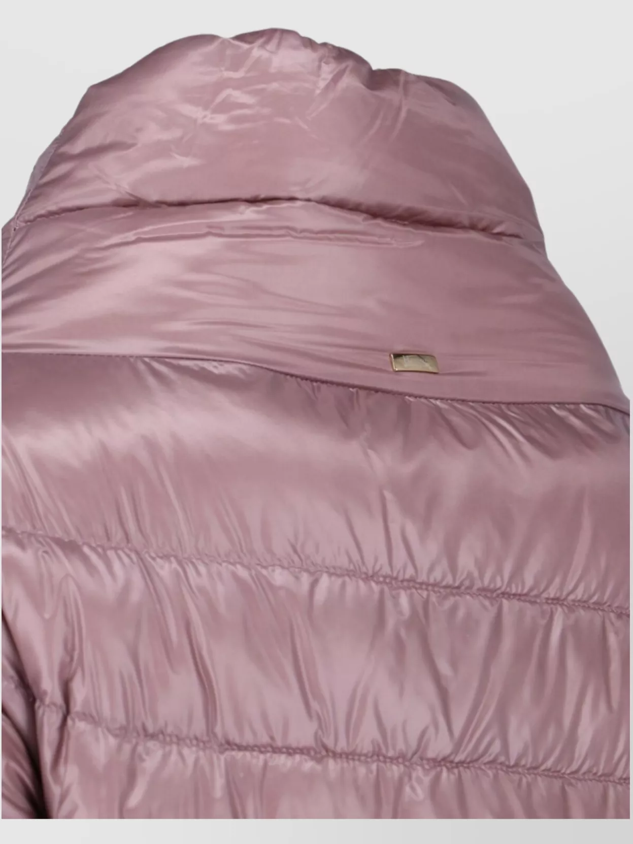 Herno Quilted Turtleneck Puffer Coat In Pink