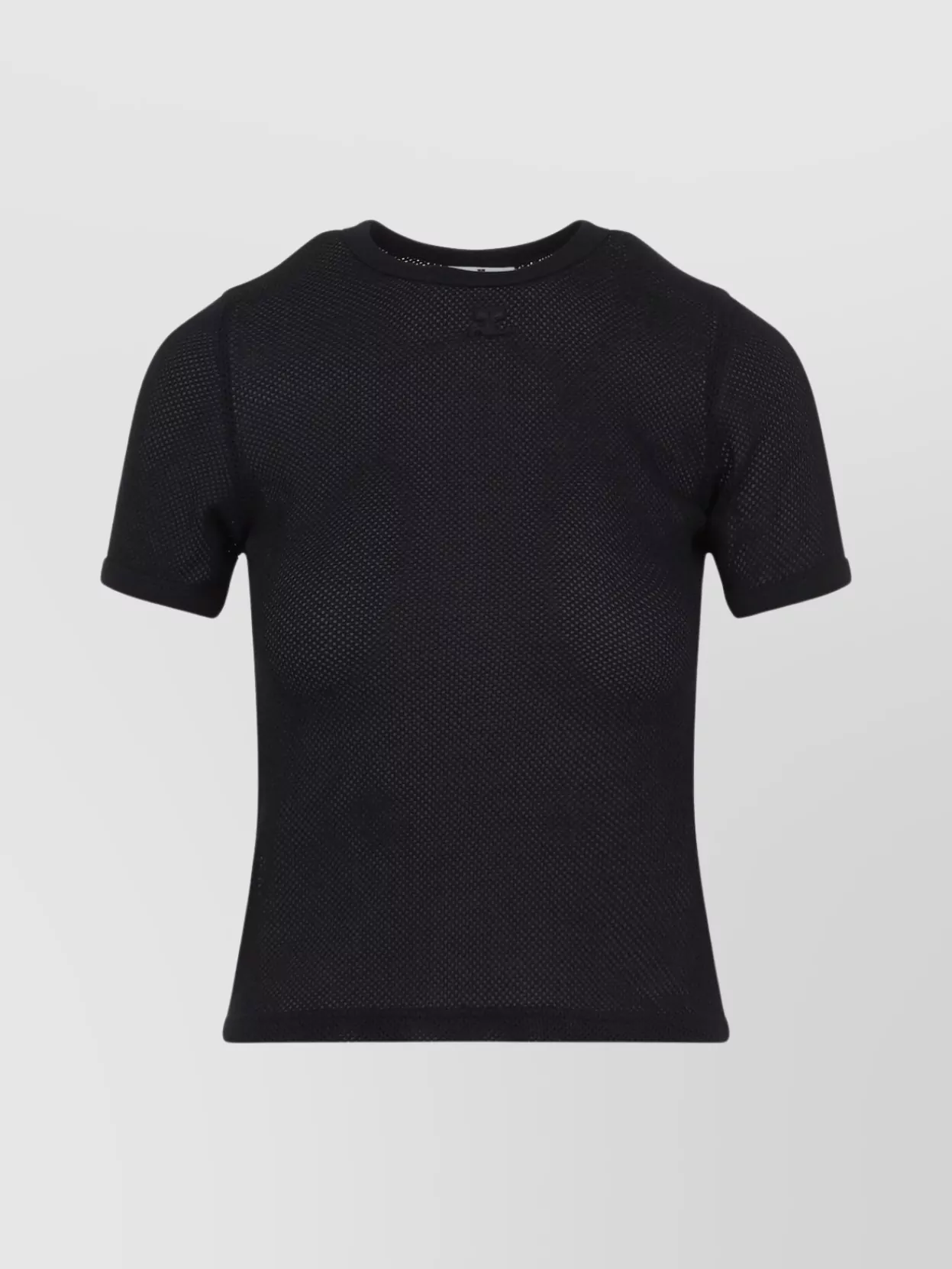 VIP価格★【Courreges】Signature Contrast Polyester T-shirt SIGNATURE CONTRAST T-SHIRT - courrèges