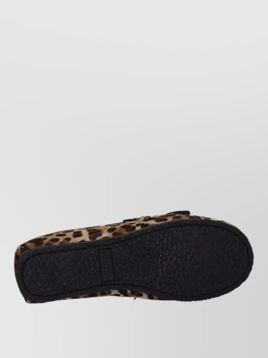 Isabel Marant Leopard-Print Calf Hair Loafers