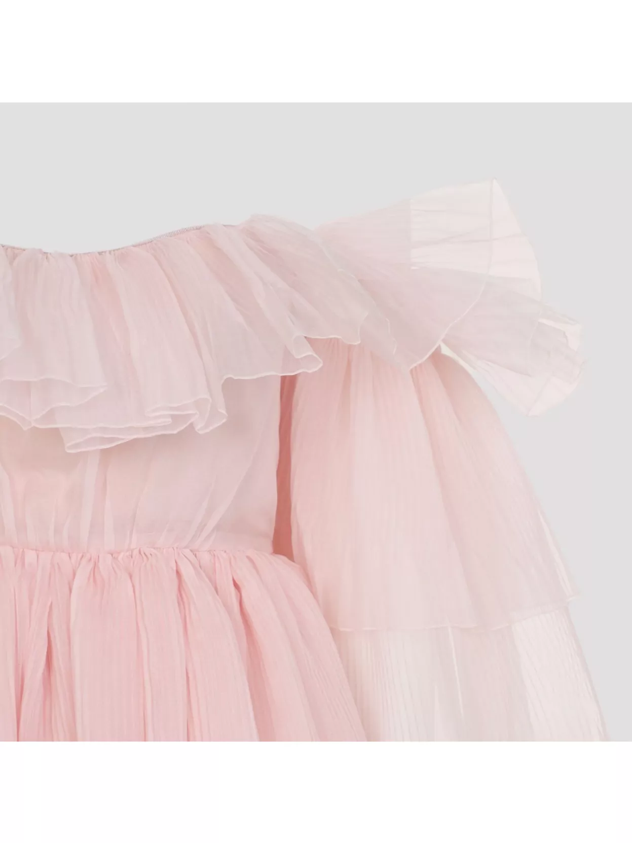 Giambattista Valli Off-Shoulder Layered Mini Dress Ruffles