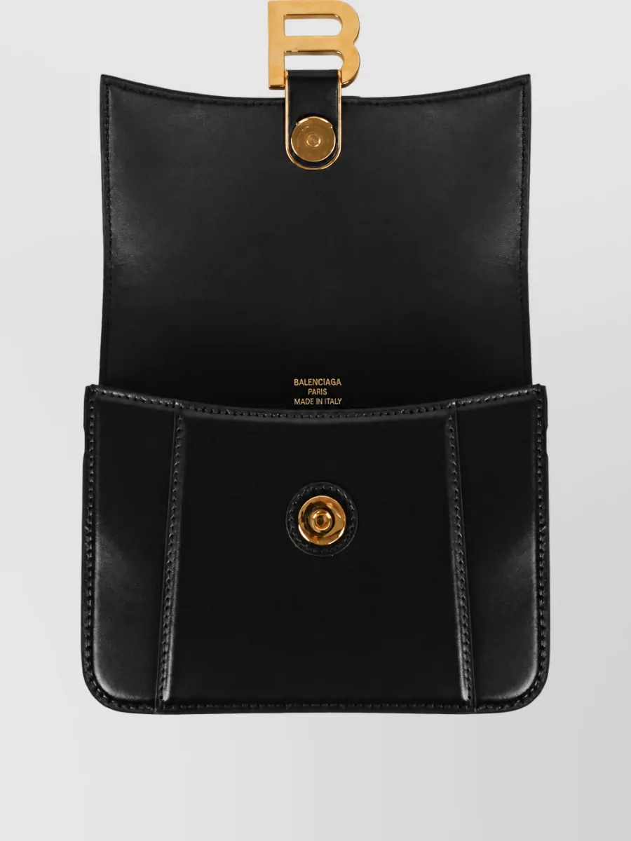 Balenciaga Hourglass Small Leather Crossbody Bag