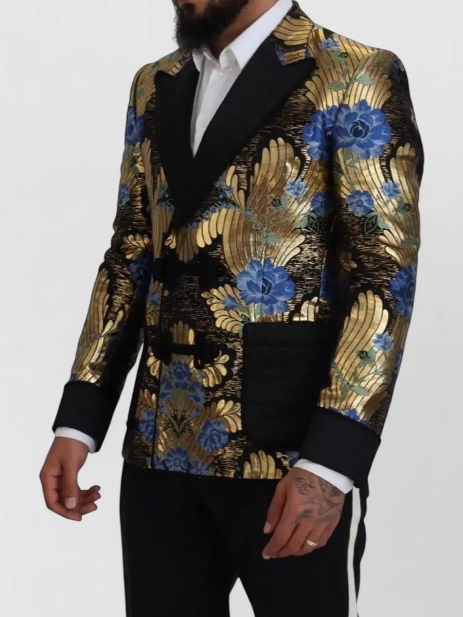 Dolce&Gabbana Single Breasted Wool Blend Blazer