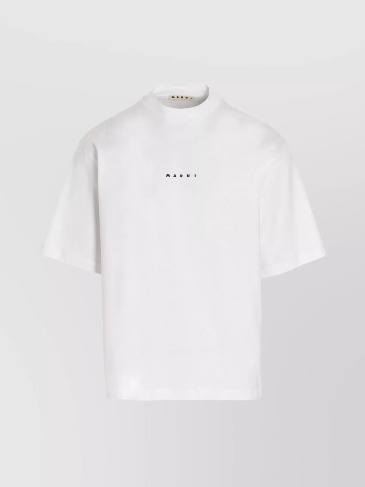 Shop Marni Printed Logo Crew Neck T-shirt