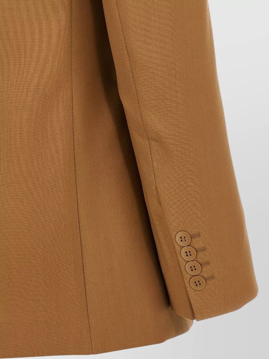 S Max Mara Virgin Wool Single-Breasted Blazer