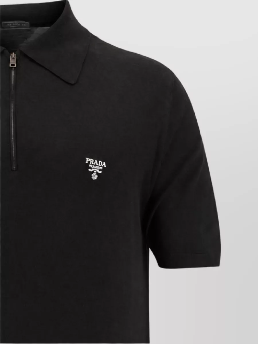 Prada Virgin Wool Regular-Fit Polo Shirt