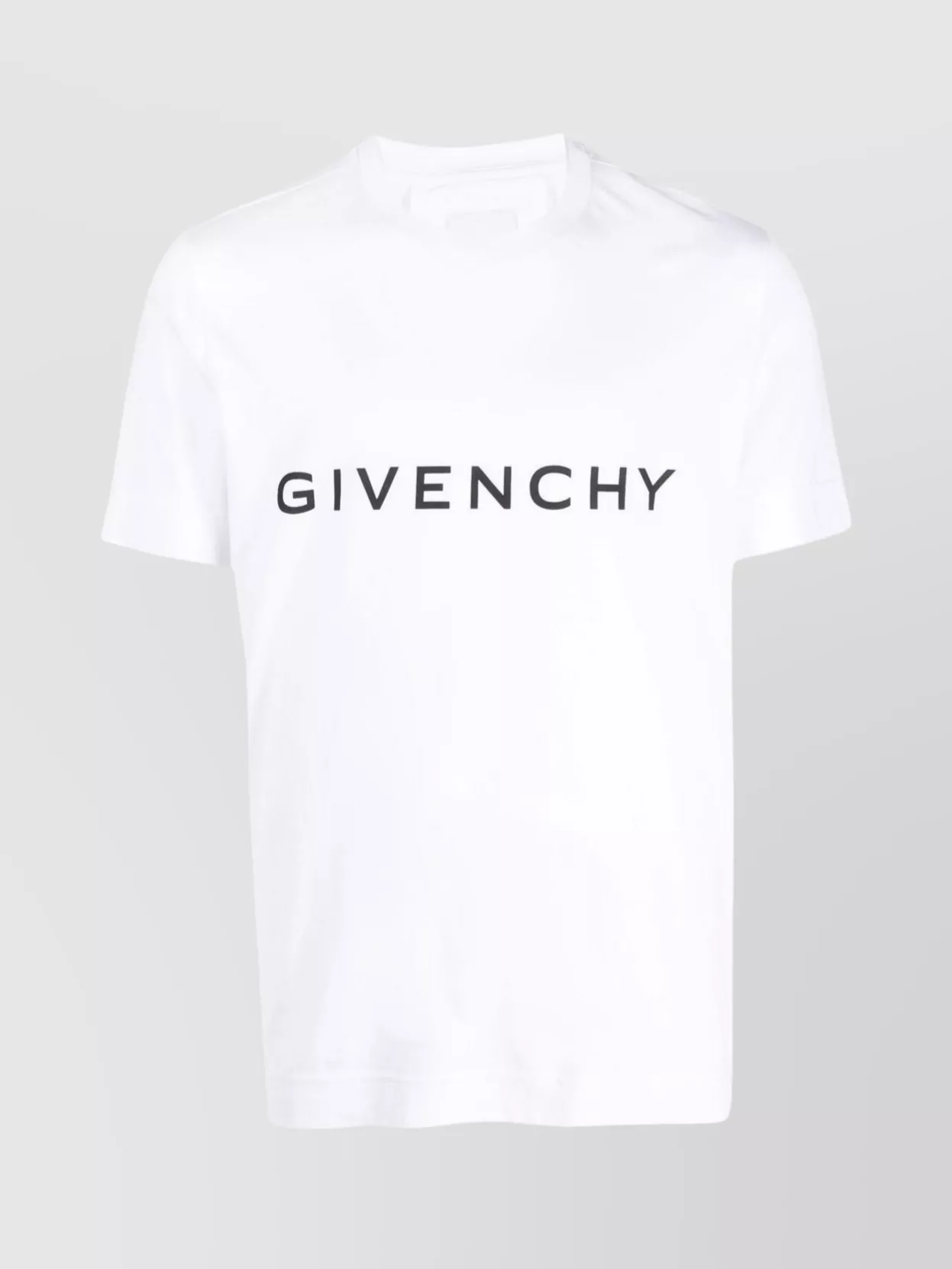 Shop Givenchy Versatile Round Neck Short Sleeve T-shirt In White