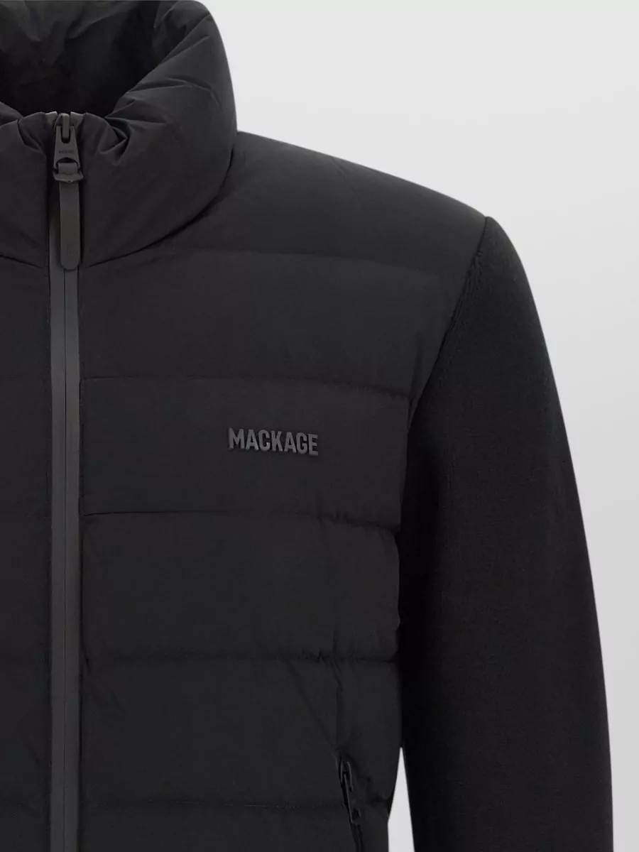 Mackage Quilted High Neck Padded Cardigan
