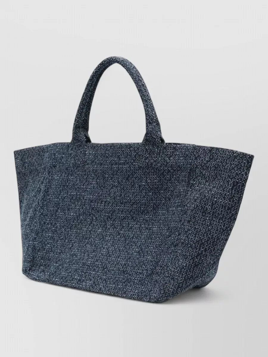 Ganni Cabas Cotton Tote Bag
