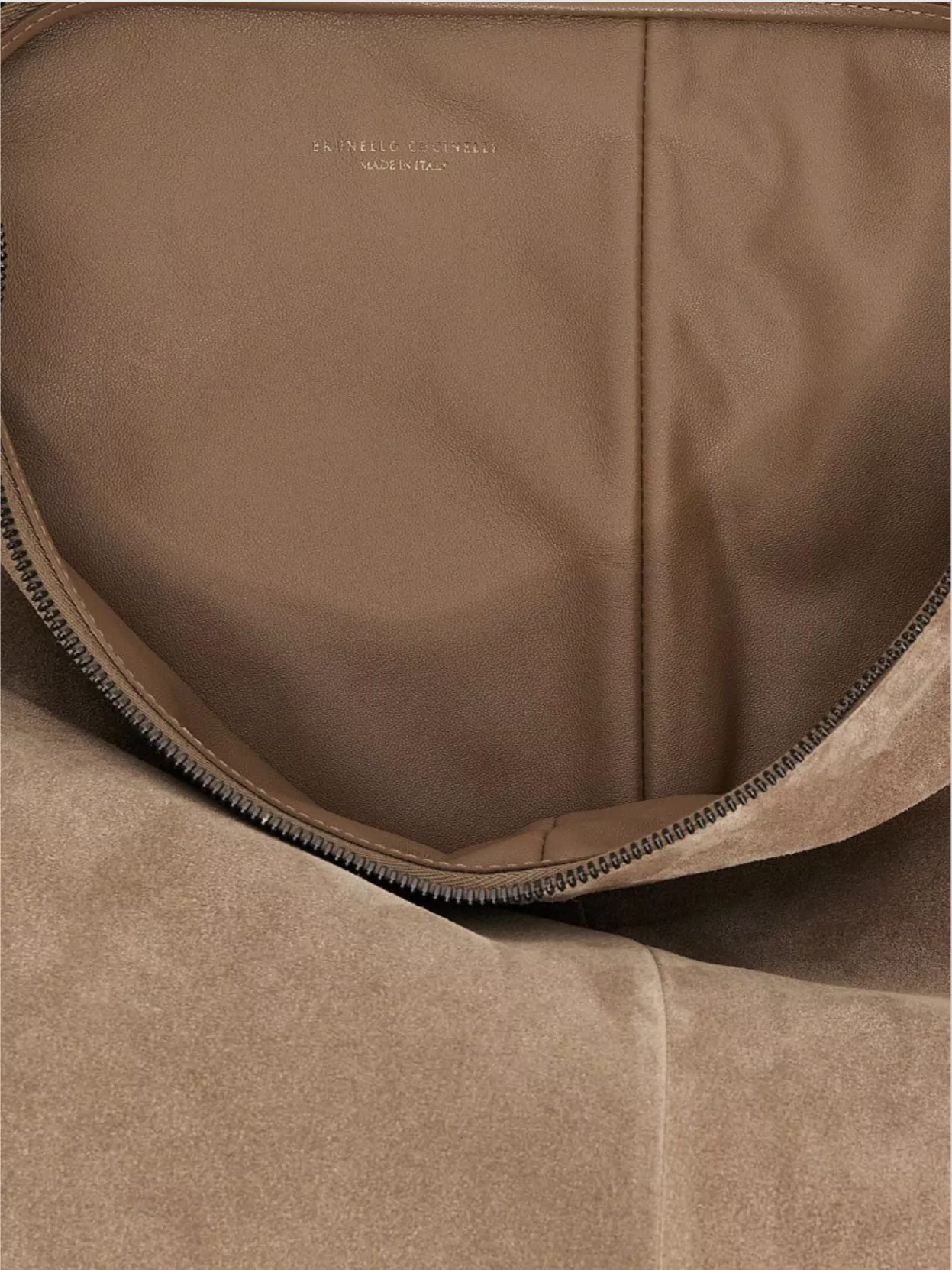 Brunello Cucinelli Soft Suede Single Handle Shoulder Bag